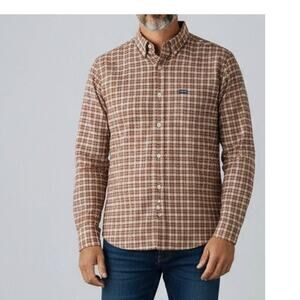 RYE by Hawker Rye Large Button Front Regular Fit Long Sleeve Red Plaid Shirt